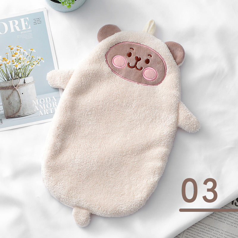 Cartoon Absorbent Hand Towels for Bathroom Cleaning